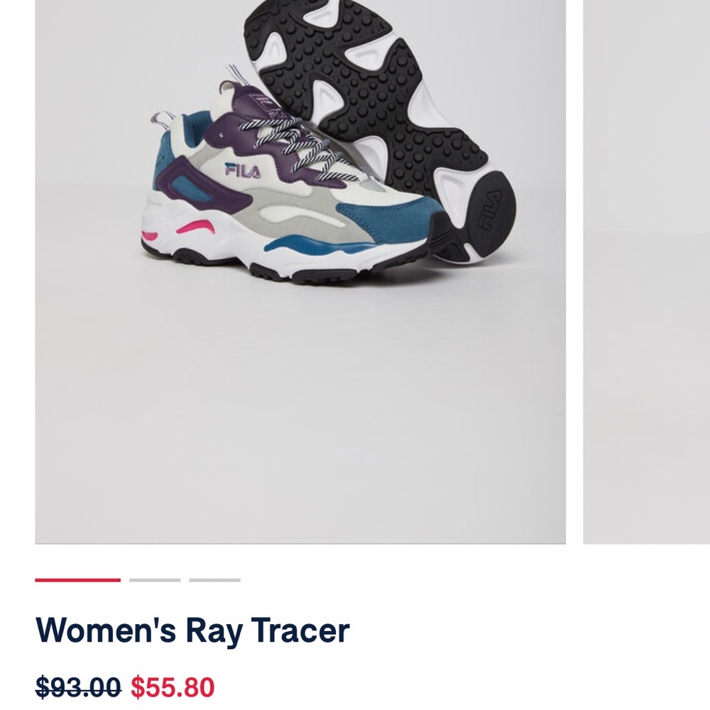 FILA women’s RAY TRACER sneaker, size 7 - Picture 11 of 14